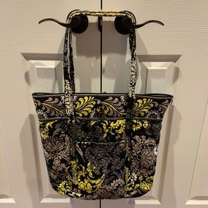 Black & Yellow Vera Bradley Baroque bag